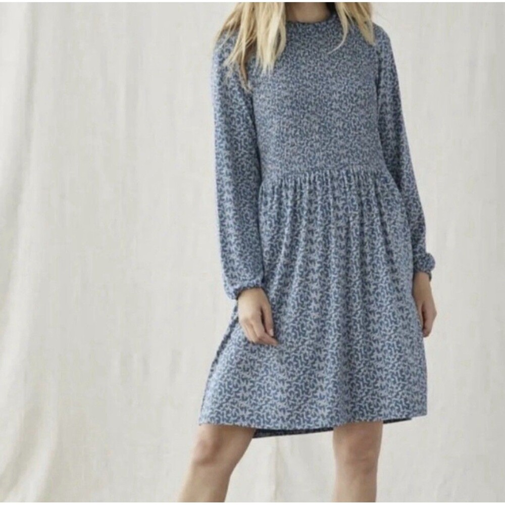 Matilda Jane Just Imagine Audra Smocked Dress M Cottage Rustic Boho Ditsy Floral